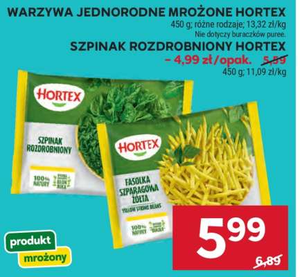 Szpinak rozdrobniony Hortex