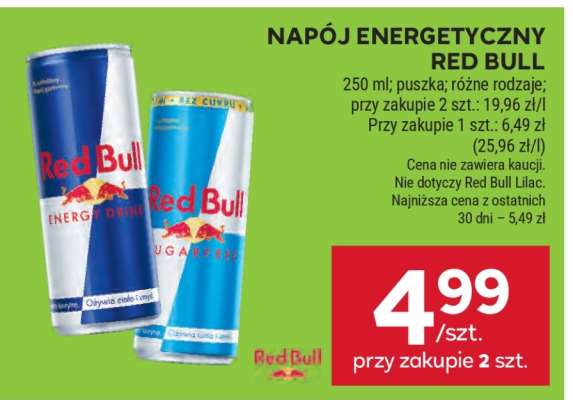 Napój energetyczny RED BULL