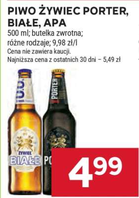 Piwo Żywiec Porter, Białe, APA
