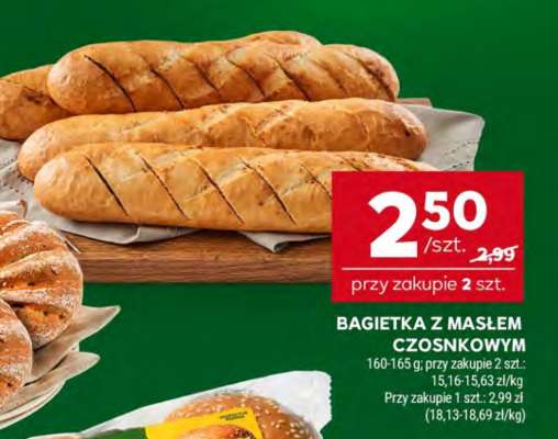 Bagietka z masłem czosnkowym