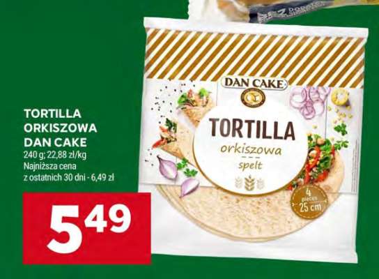 Tortilla Orkiszowa Dan Cake