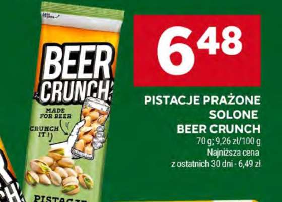 Pistacje prażone solone Beer Crunch