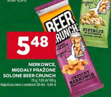 NERKOWCE, MIGDAŁY PRAŻONE SOLONE BEER CRUNCH