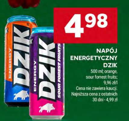 Napój energetyczny Dzik