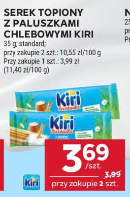Serek topiony z paluszkami chlebowymi Kiri