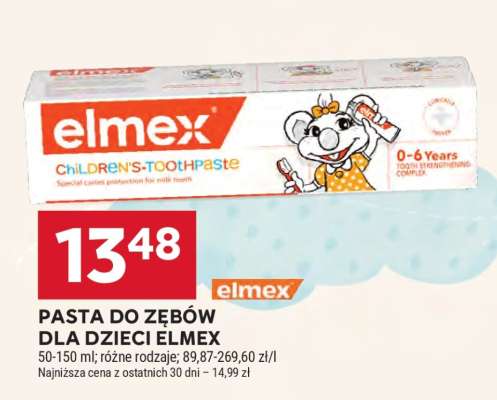 Pasta do zębów dla dzieci Elmex