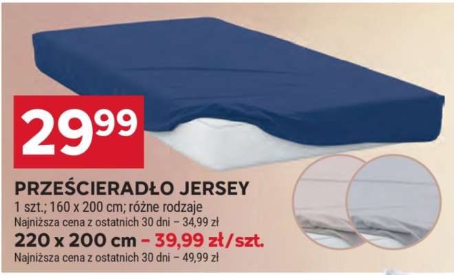 Prześcieradło jersey*