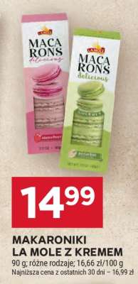 Makaroniki La Mole z kremem