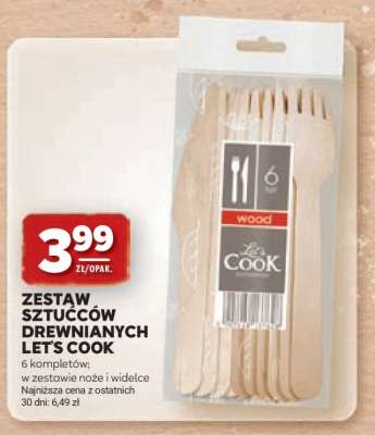 Zestaw sztućców drewnianych Let’s Cook