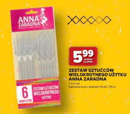 Zestaw sztućców wielokrotnego użytku Anna Zaradna