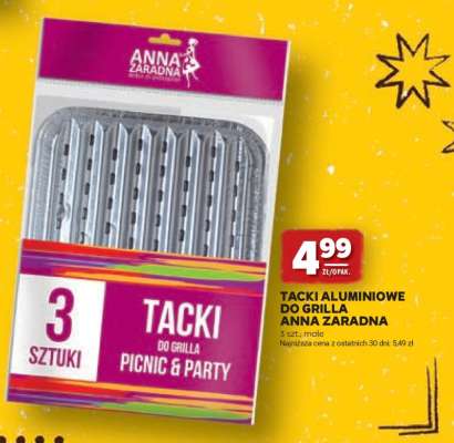 Tacki aluminiowe do grilla Anna Zaradna