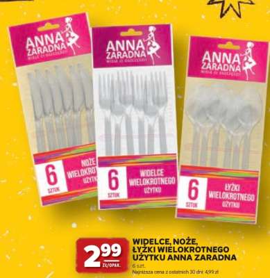 Widelce, noże, łyżki wielokrotnego użytku Anna Zaradna