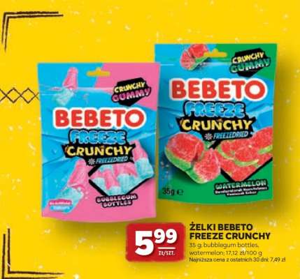 Żelki Bebeto Freeze Crunchy