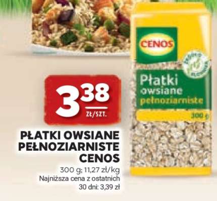 Płatki owsiane pełnoziarniste Cenos