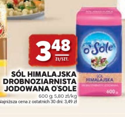 Sól himalajska drobnoziarnista jodowana O'Sole