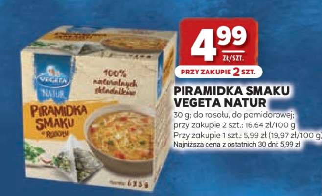 Piramidka smaku VEGETA NATUR