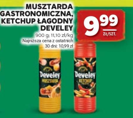 Musztarda gastronomiczna, ketchup łagodny Develey
