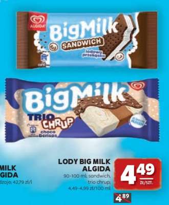 Lody Big Milk Algida