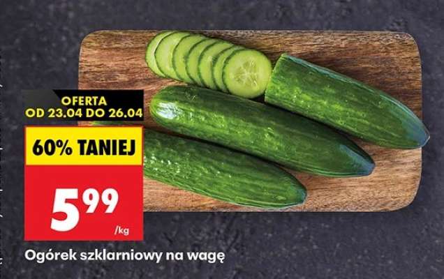 Ogórek szklarniowy na wage