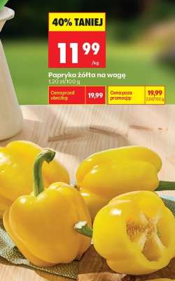 Papryka zółta na wage