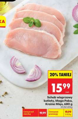 Schab wieprzowy kotlety, Mega Paka, Kraina Mięs, 680 g