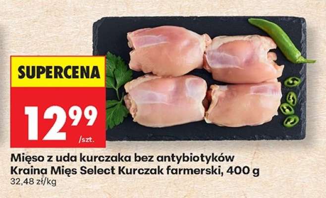 Mięso z uda kurczaka bez antybiotyków Kraina Mięs Select Kurczak farmerski, 400 g