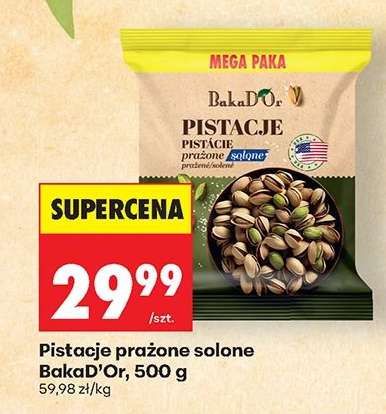 Pistacje prażone solone BakaD’Or, 500 g