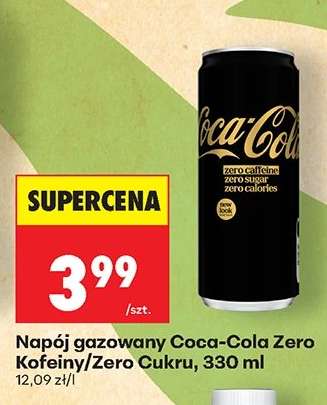 Napój gazowany Coca-Cola Zero Kofeiny/Zero Cukru, 330 ml