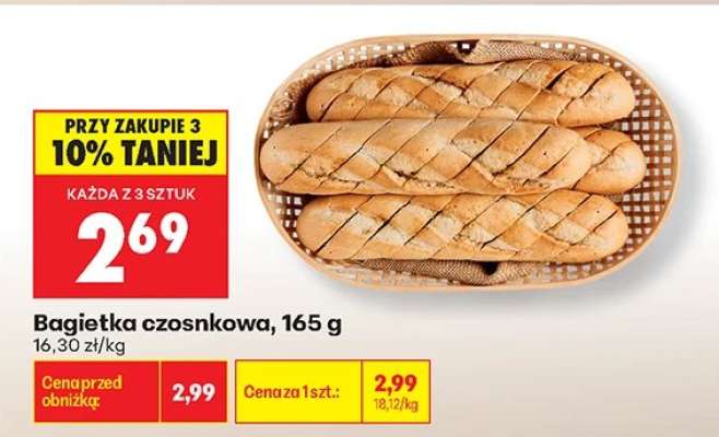 Bagietka czosnkowa 165 g