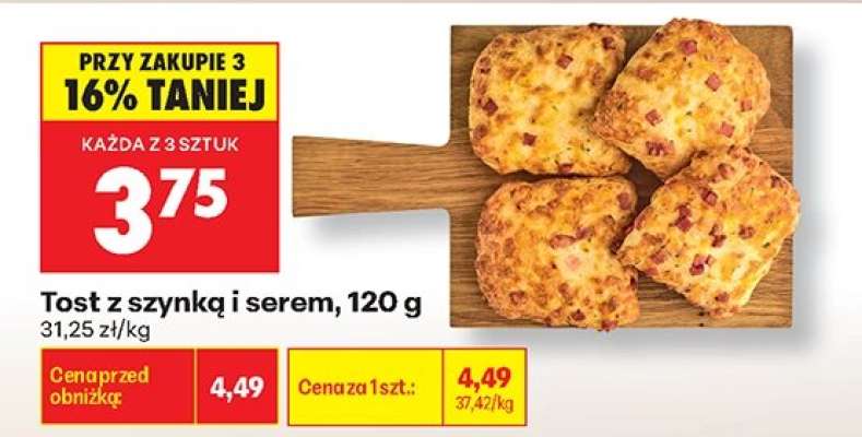 Tost z szynką i serem , 120 g