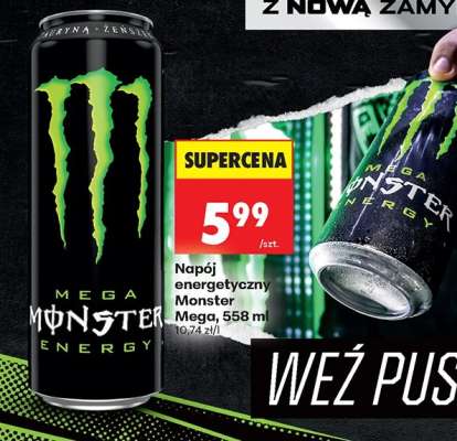Napój energetyczny Monster Mega, 558 ml