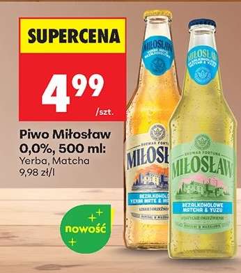 Piwo Miłosław 0,0%, 500 ml