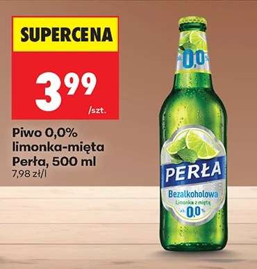 Piwo 0,0% limonka-mięta Perła, 500 ml
