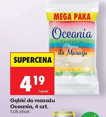 Gąbki do masażu Oceania , 4 szt