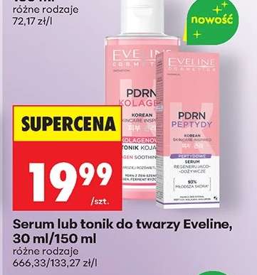 Serum lub tonik do twarzy Eveline, 30 ml/150 ml