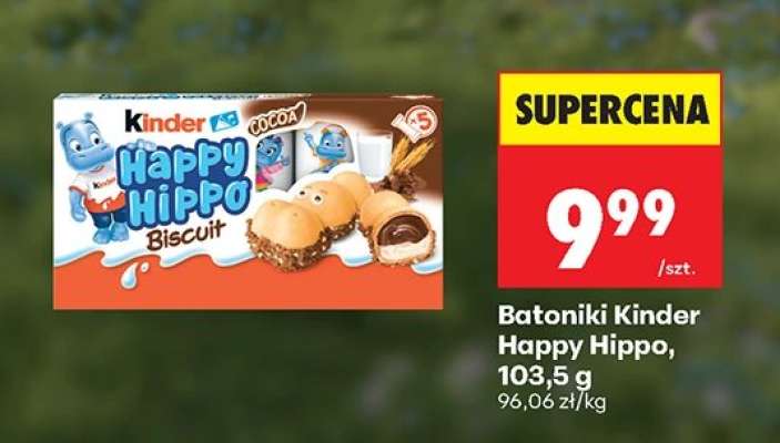 Batoniki Kinder Happy Hippo