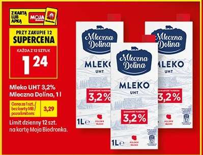 Mleko UHT 3,2% Mleczna Dolina, 1 l
