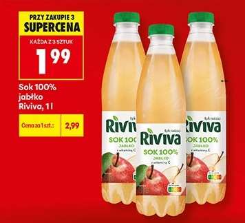 Sok 100% jabłko Riviva, 1l