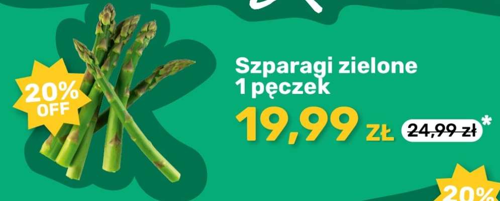 Szparagi zielone 1 pęczek