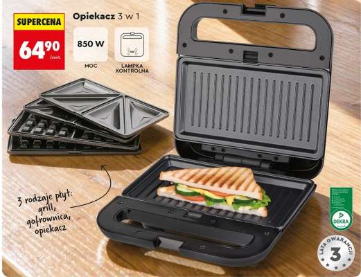 Opiekacz 3 w 1