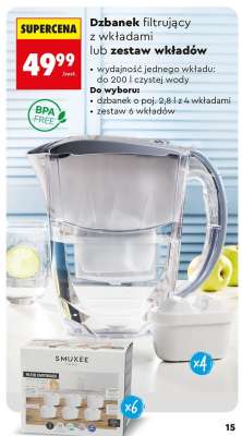 Dzbanek filtrujący z wkładami lub zestaw wkładów