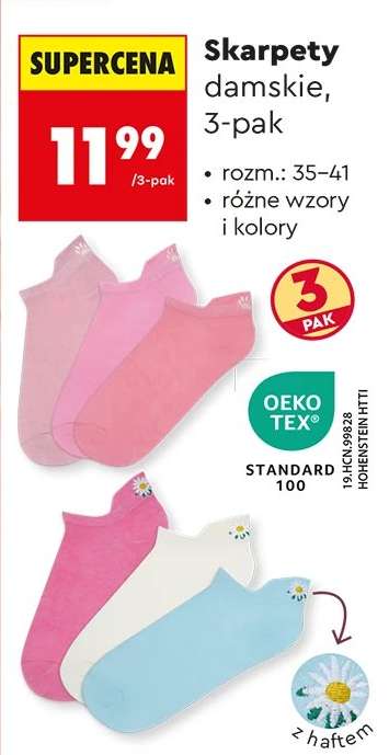 Skarpety damskie, 3-pak