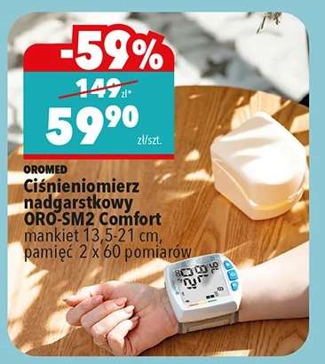 Ciśnieniomierz nadgarstkowy ORO-SM2 Comfort