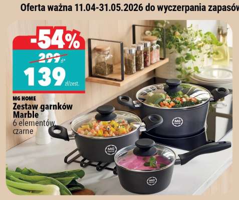 zestaw garnków Marble