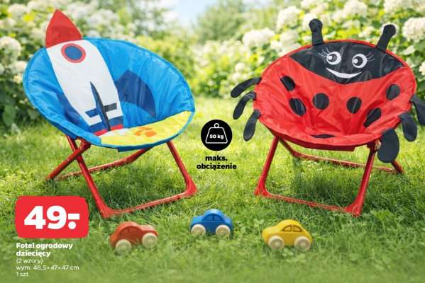 Fotel ogrodowy dziecięcy