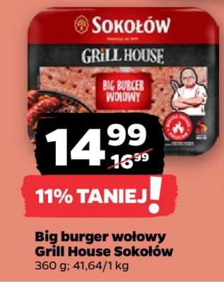 Big burger wołowy Grill House Sokołów
