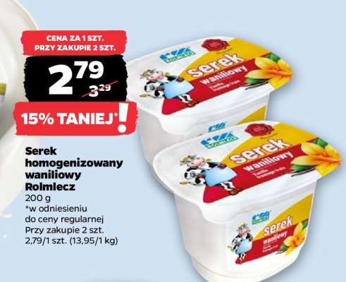 Serek homogenizowany waniliowy Rolmlecz