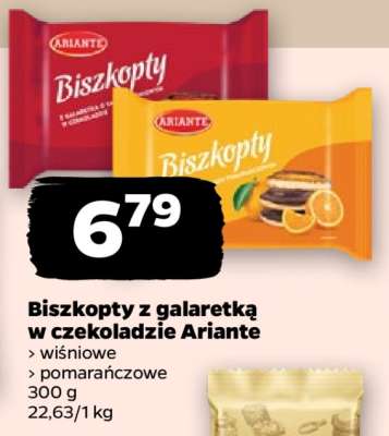Biszkopty z galaretką w czekoladzie Ariante
