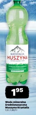 Woda mineralna średnionasycona Muszyna Krystalia
