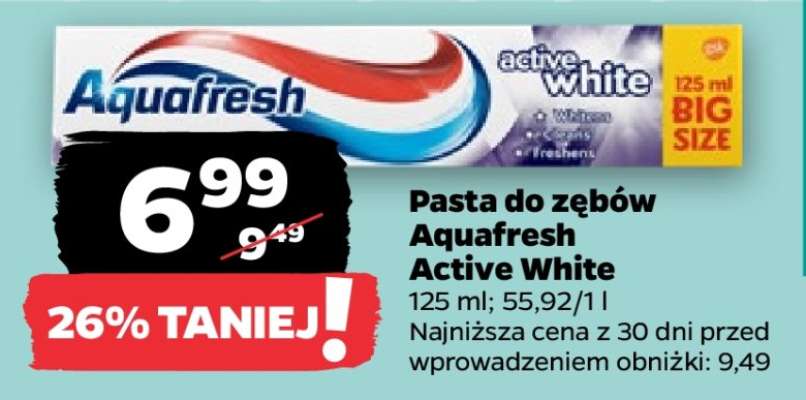 Pasta do zębów Aquafresh Active White